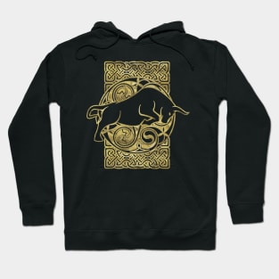 Celtic Bull - Celtic Animal Hoodie